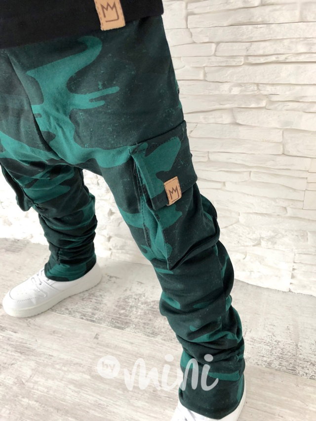 Smaragd army baggy kapsáče zip