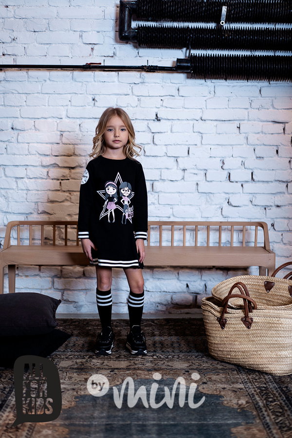 Girls rule šaty černé