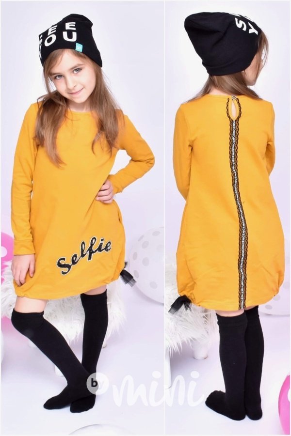 Selfie mustard šaty