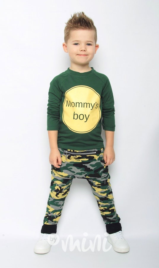 Mommy's boy set green