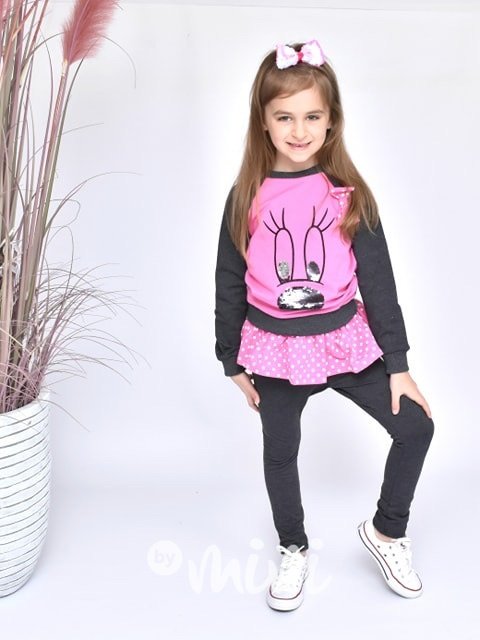 Dívčí Minnie design komplet pink