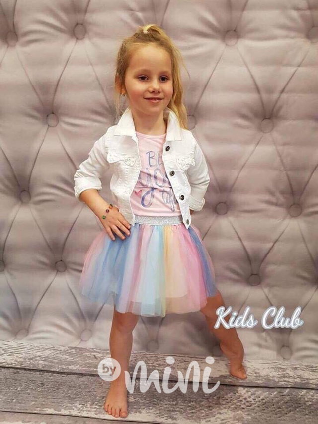 White jeans 3ks komplet rainbow