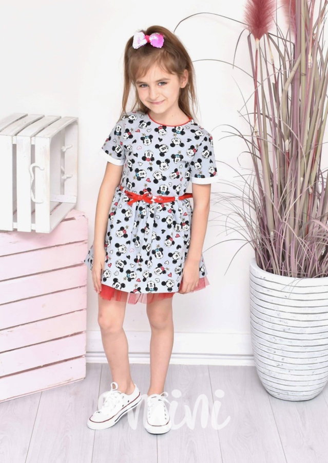 Stone dětské Minnie šaty s páskem