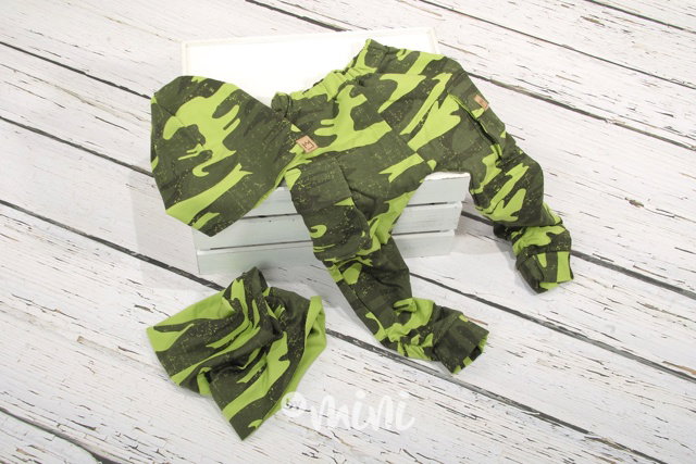 Green army kapsáče + houmleska s nákrčníkem