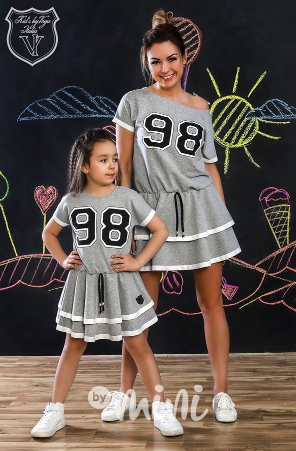Sportovní šaty 98 - máma a dcera