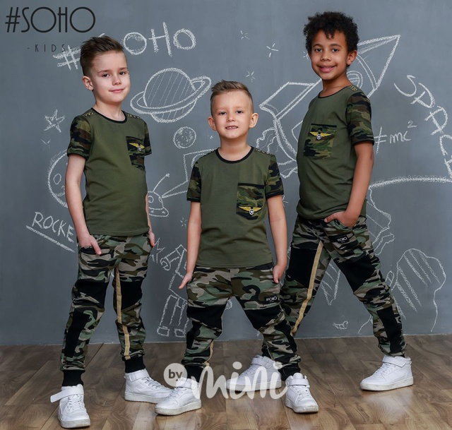 Chlapecké Khaki army triko