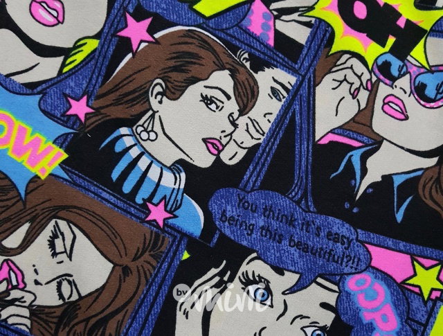 Neon komiks mikina