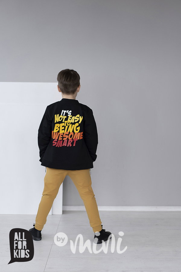 Awesome bomber mikina černá