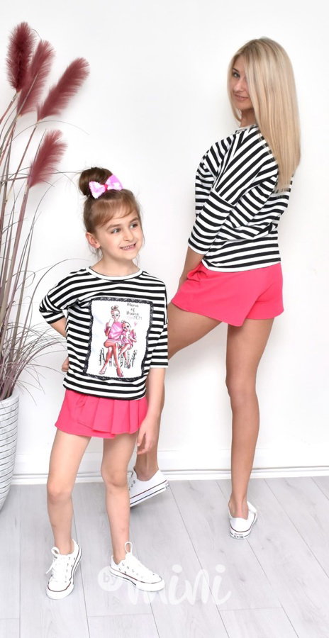 Skirtshorts malinové