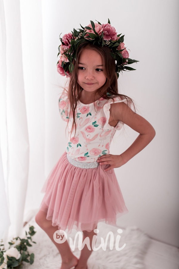 Pudder pink tutu sukýnka
