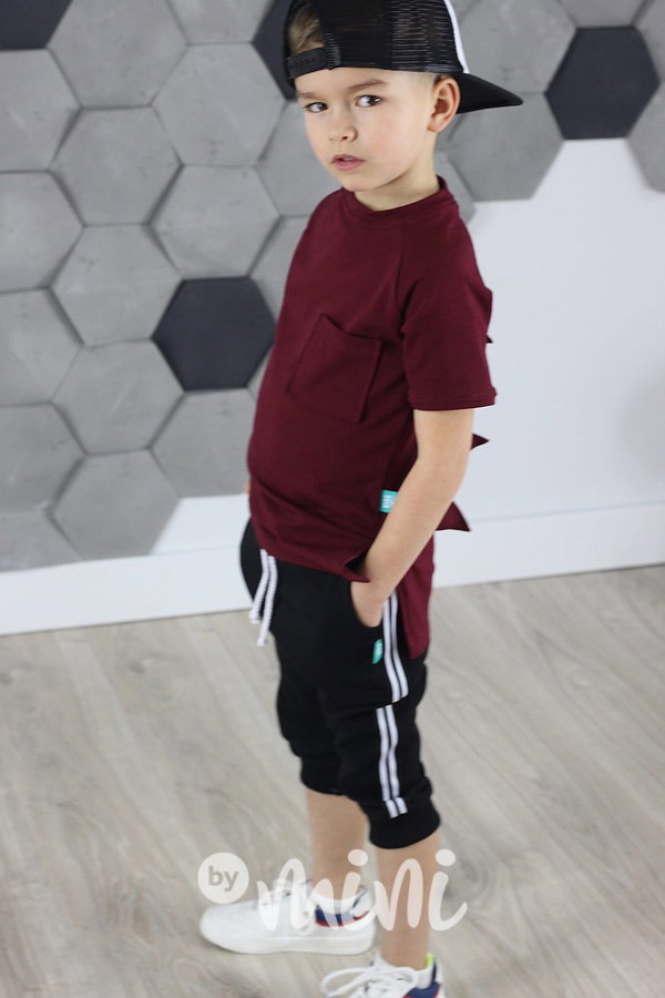 Černé 3/4ky lampas