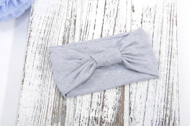 Grey basic stretch čelenka