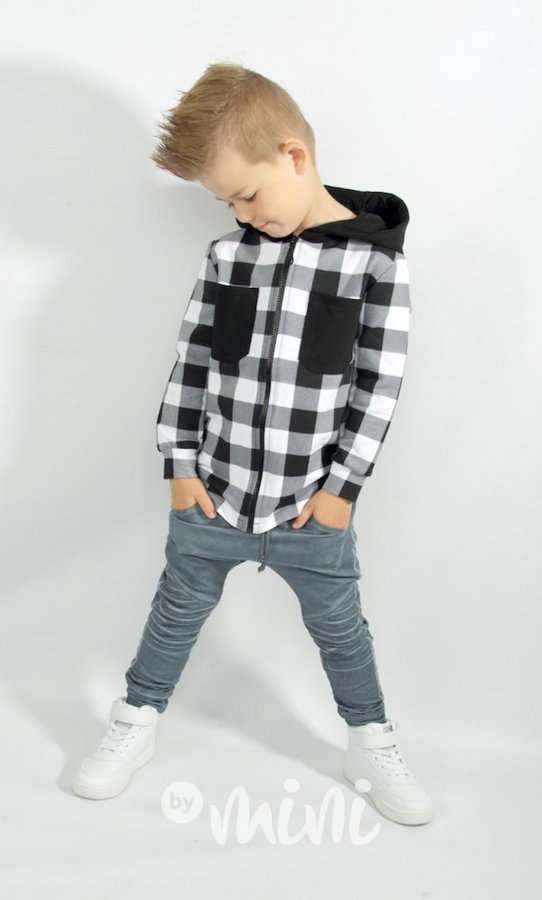 Biker pants acid wash petrol
