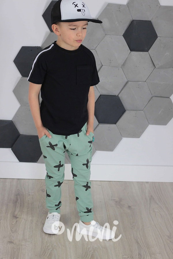 Letní X tepláčky dark mint