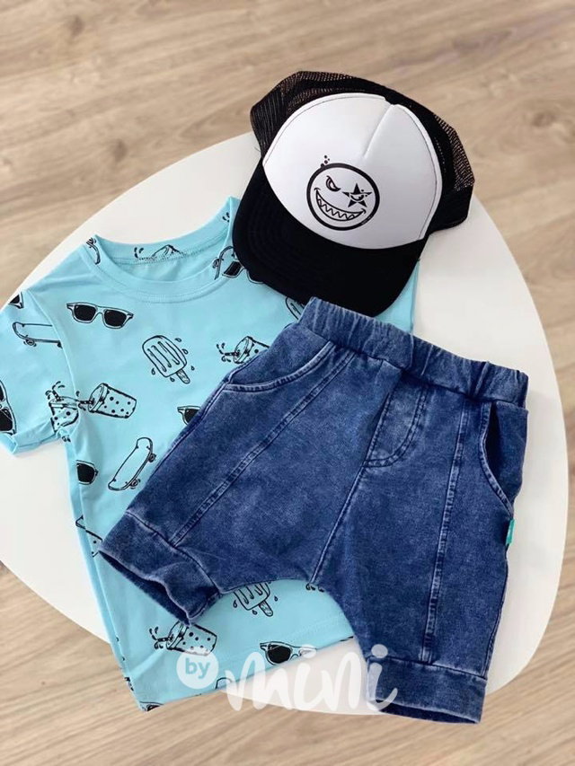 Denim cotton shorts - chlapecké kraťasy