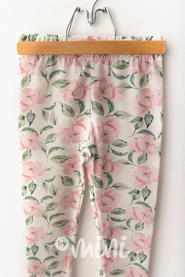 Pivoňky fresh cotton dětské legíny