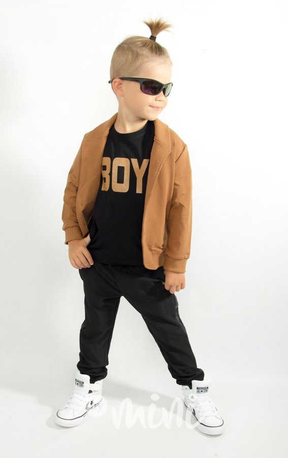 BOY black/karamel triko