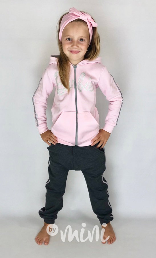 Barbie vyteplená souprava - candy pink