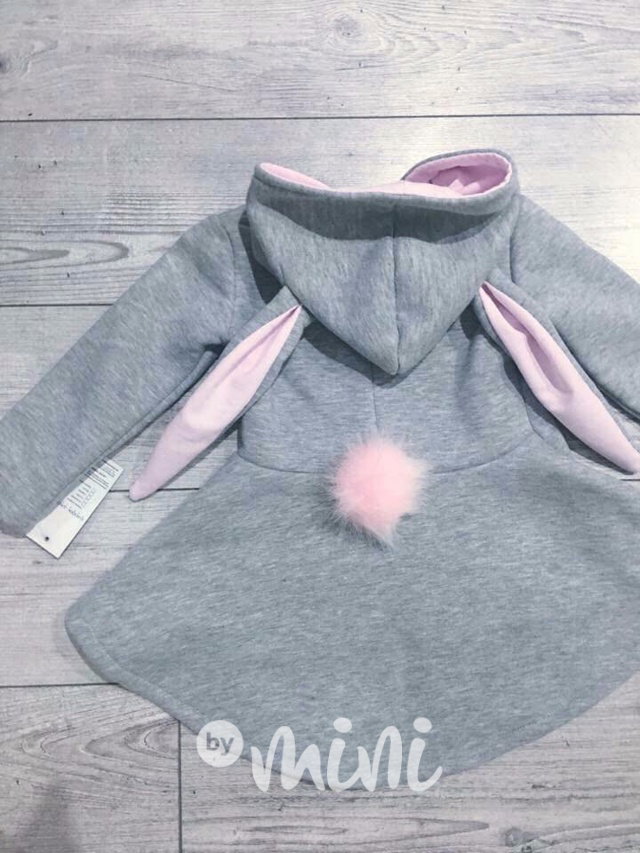 Bunny vyteplená mikča šedá