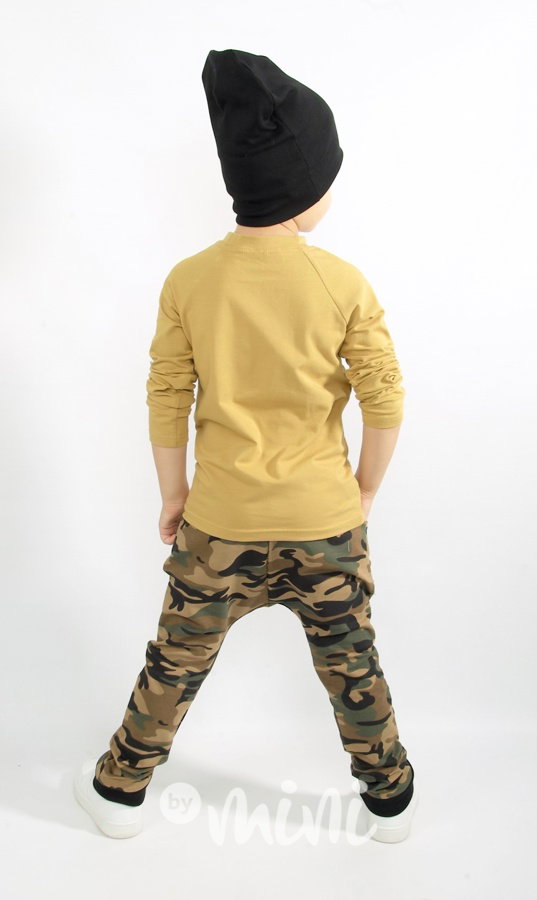 Mum's boss - chlapecký set s baggy mustard