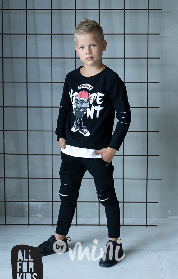 Cool ripped set - tepláky + mikina
