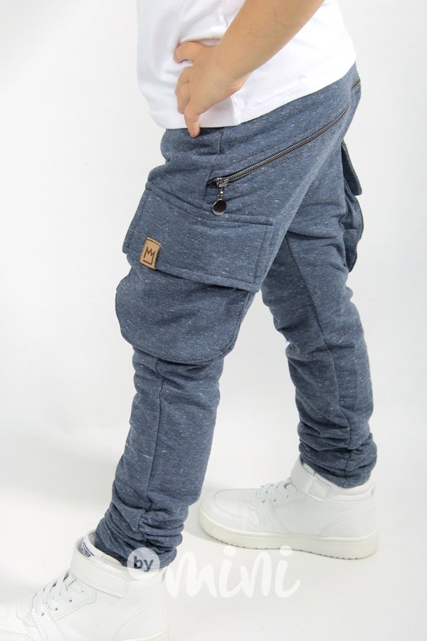Melange blue kapsáče zip