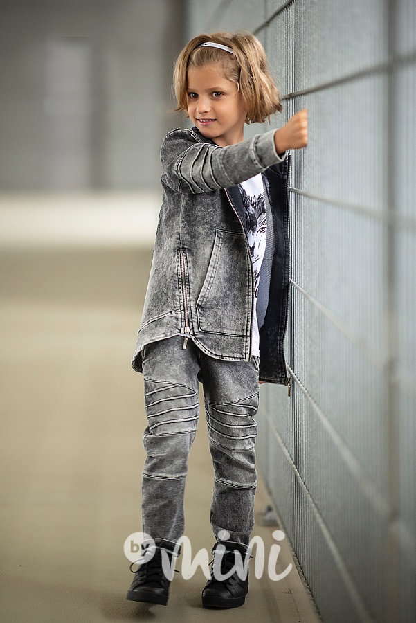 *Premium* Wolf ice black pants kalhoty