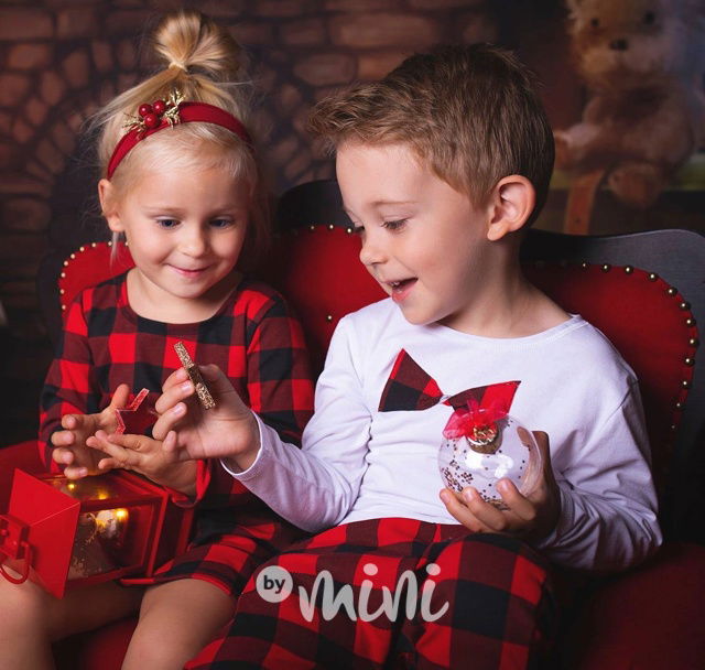 Vánoční karo chlapecký set