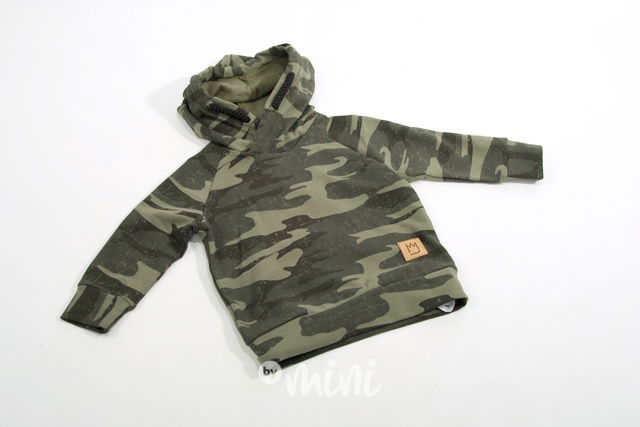 ARMY green zateplená mikina