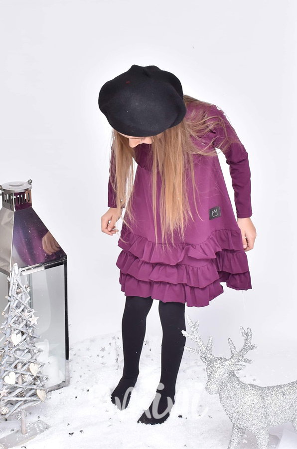 Purple fashion dress