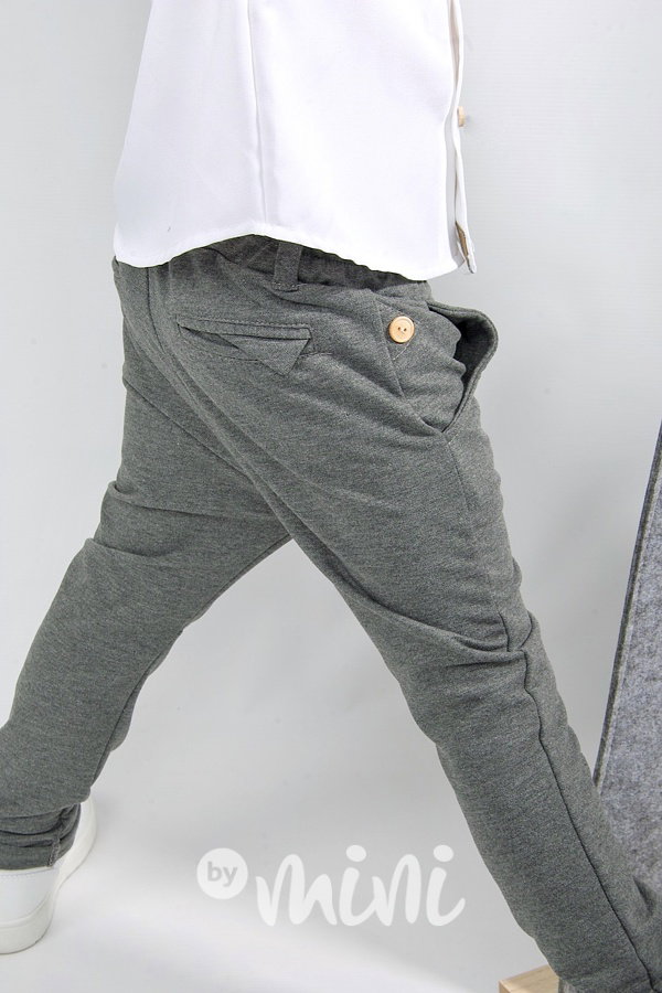 Elegant pants šedé