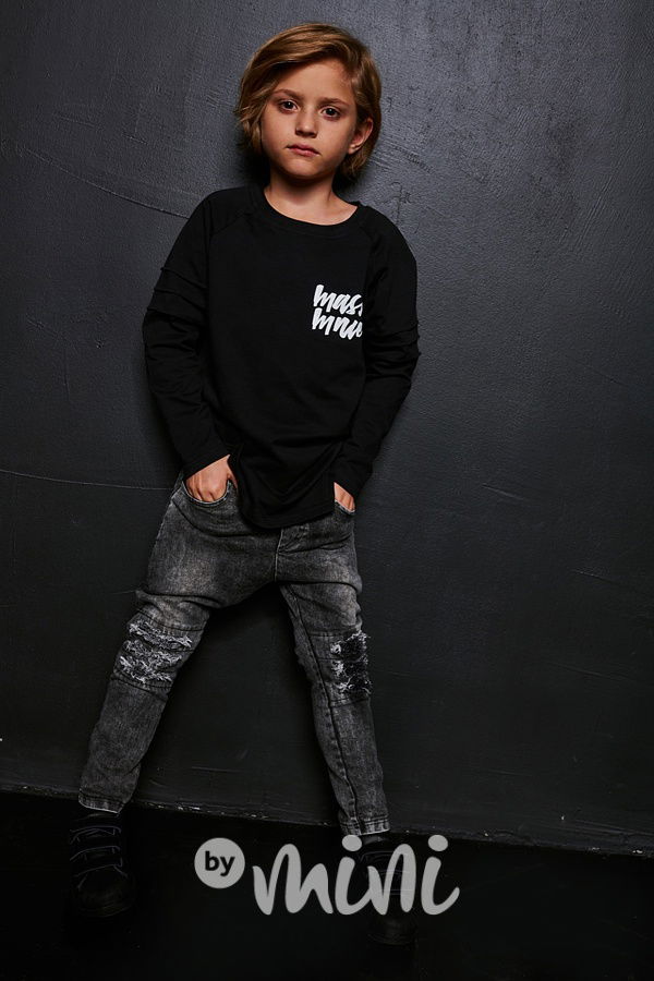 *Premium* mash black triko s prošitím