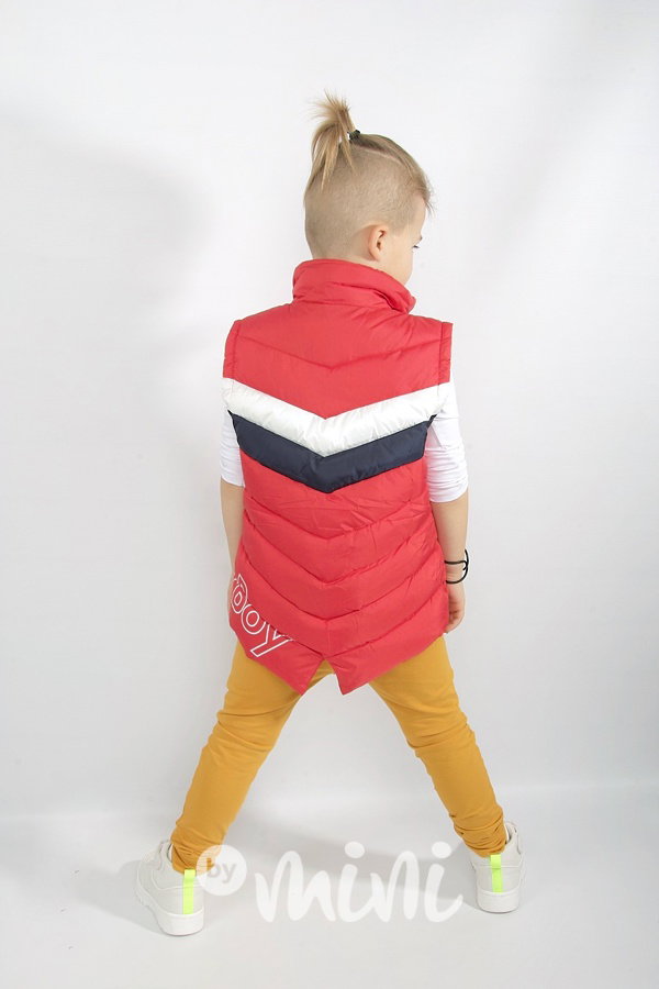 Super BOY jarní vesta - červená