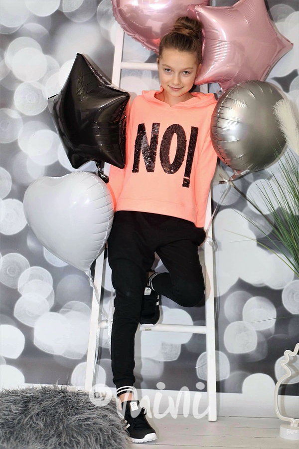 Orange mikina "NO"