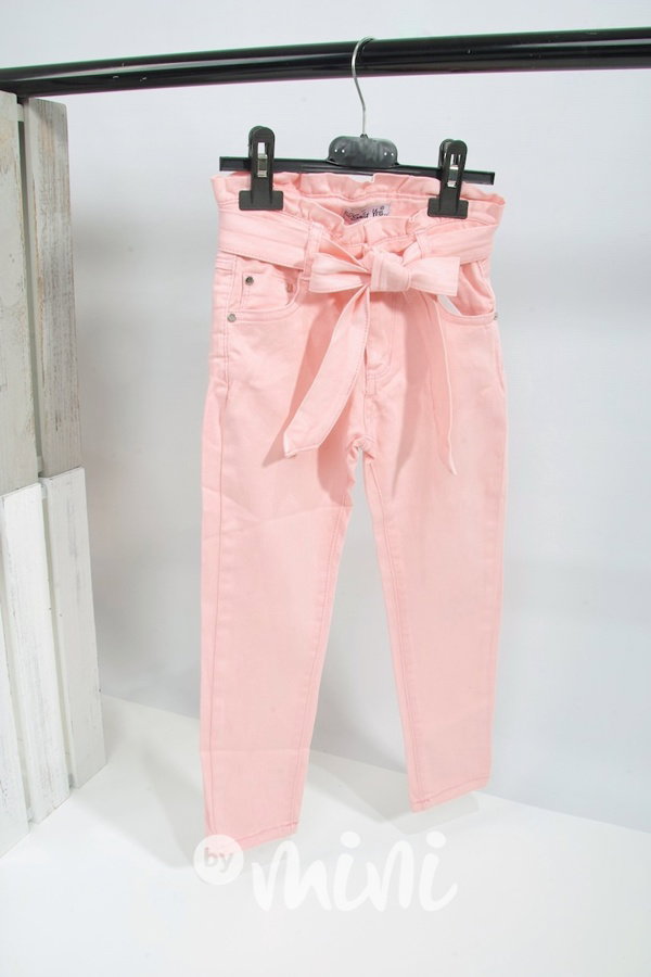 Pink pants s mašlí