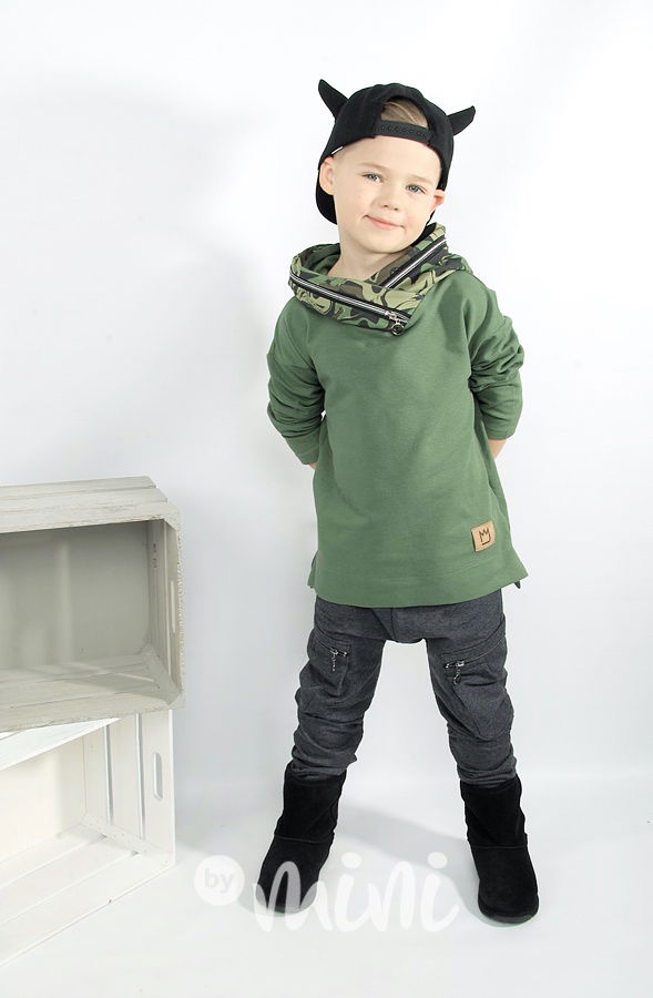 DUO chlapecká mikina zip - green