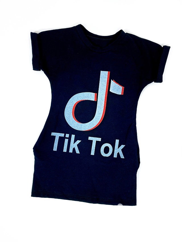 Tik Tok letní tunika - černá
