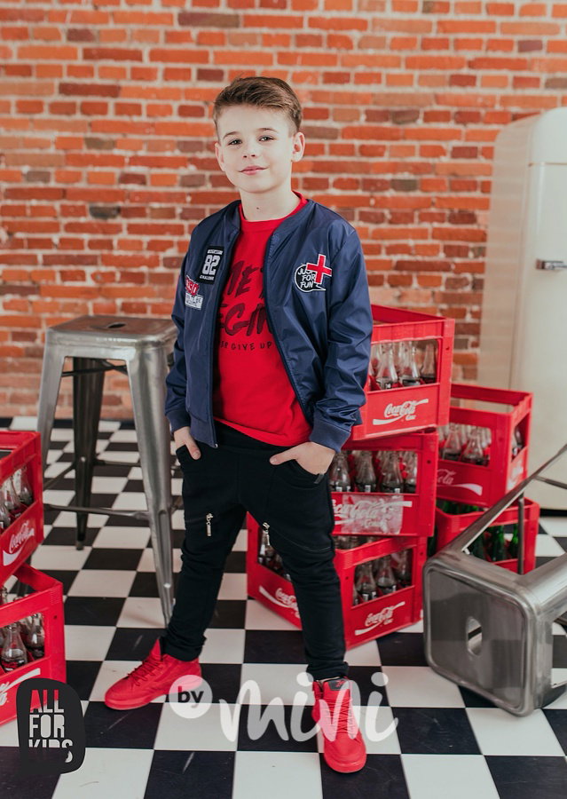 Černé tepláky se zipy