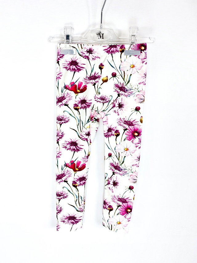Dětské legíny - karafiáty fresh cotton