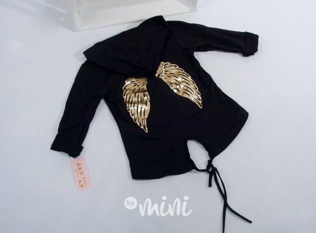 Angel mikina black/gold