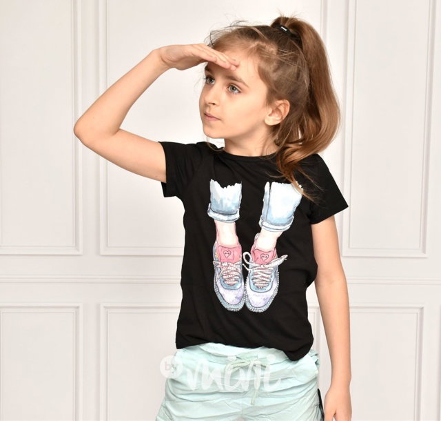Mint kalhoty + fashion triko
