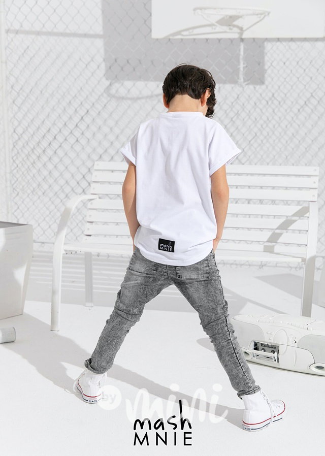 Soft baggy jeans se zipy ice black *Premium*