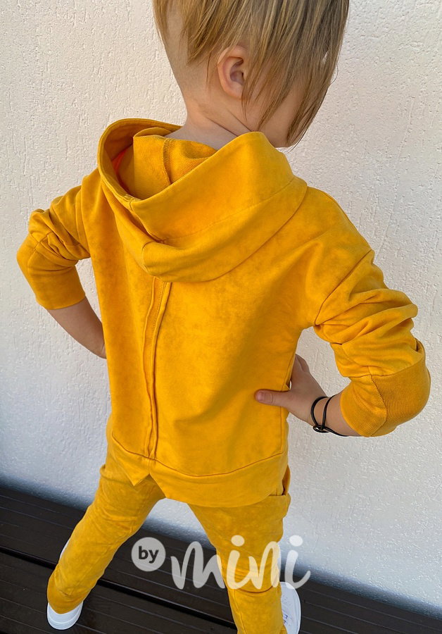 Despacito mikina acid wash yellow