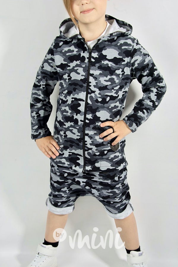 Ultra low baggy kraťasy - grey army