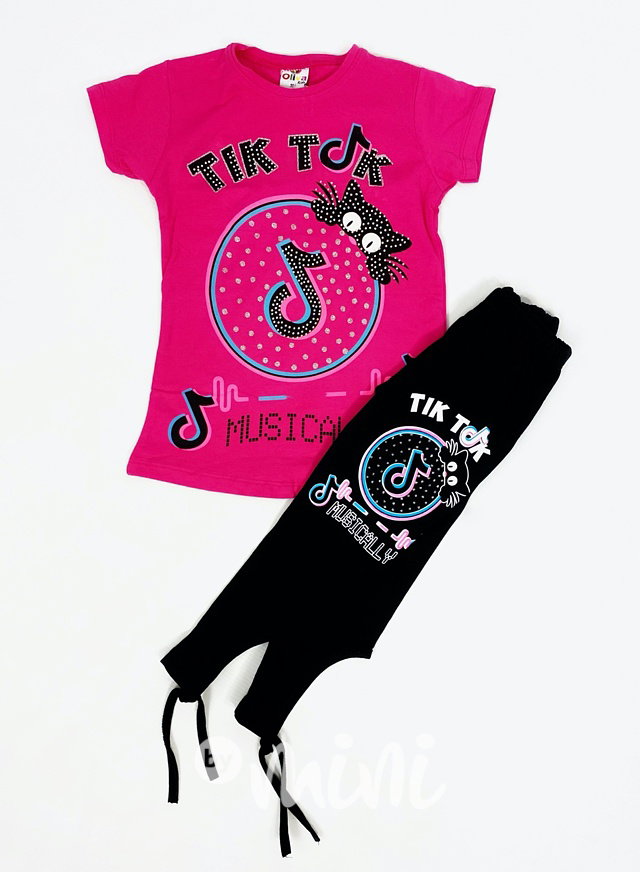 Tik Tok letní set triko a legíny