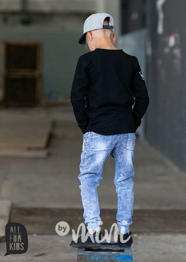 Good vibes only ice blue jeans pants *by AFK*