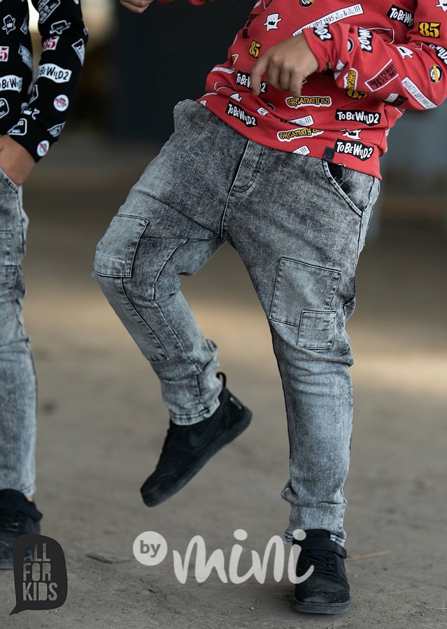Ice black jeans pants záplaty *by AFK*
