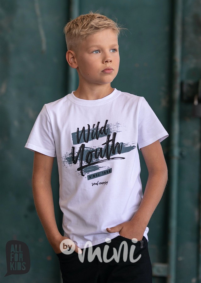Wild youth triko - bílé