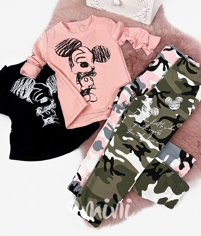 Mickey pink army souprava