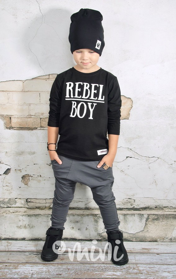 Rebel boy triko černé